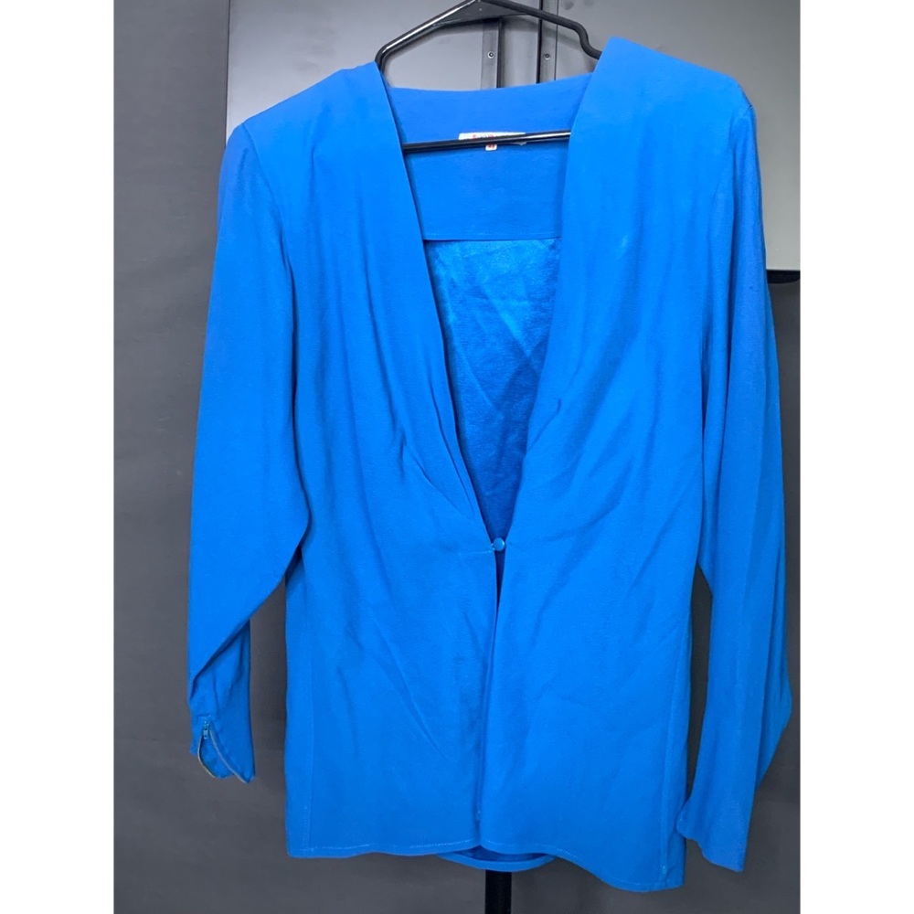 Vintage AUTHENTIC baby blue Saint Laurent blouse.